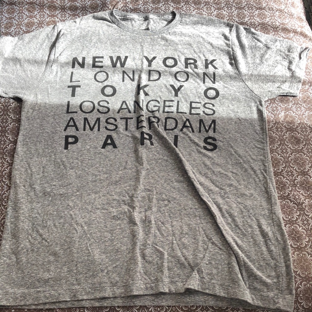 Clean current gray t shirt sz L